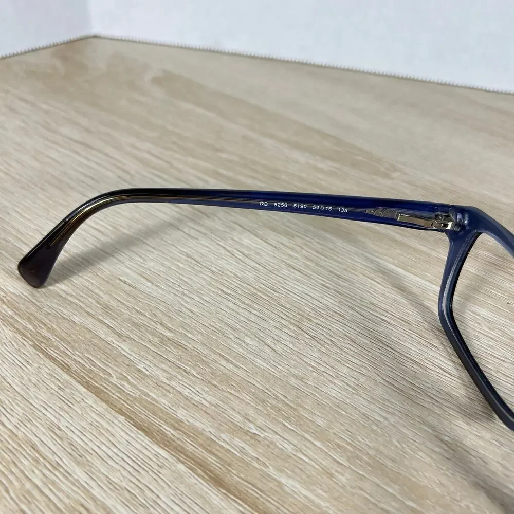 Ray-Ban RB5256 5190 Eyeglasses Translucent Blue Frames Only 54-16-135
